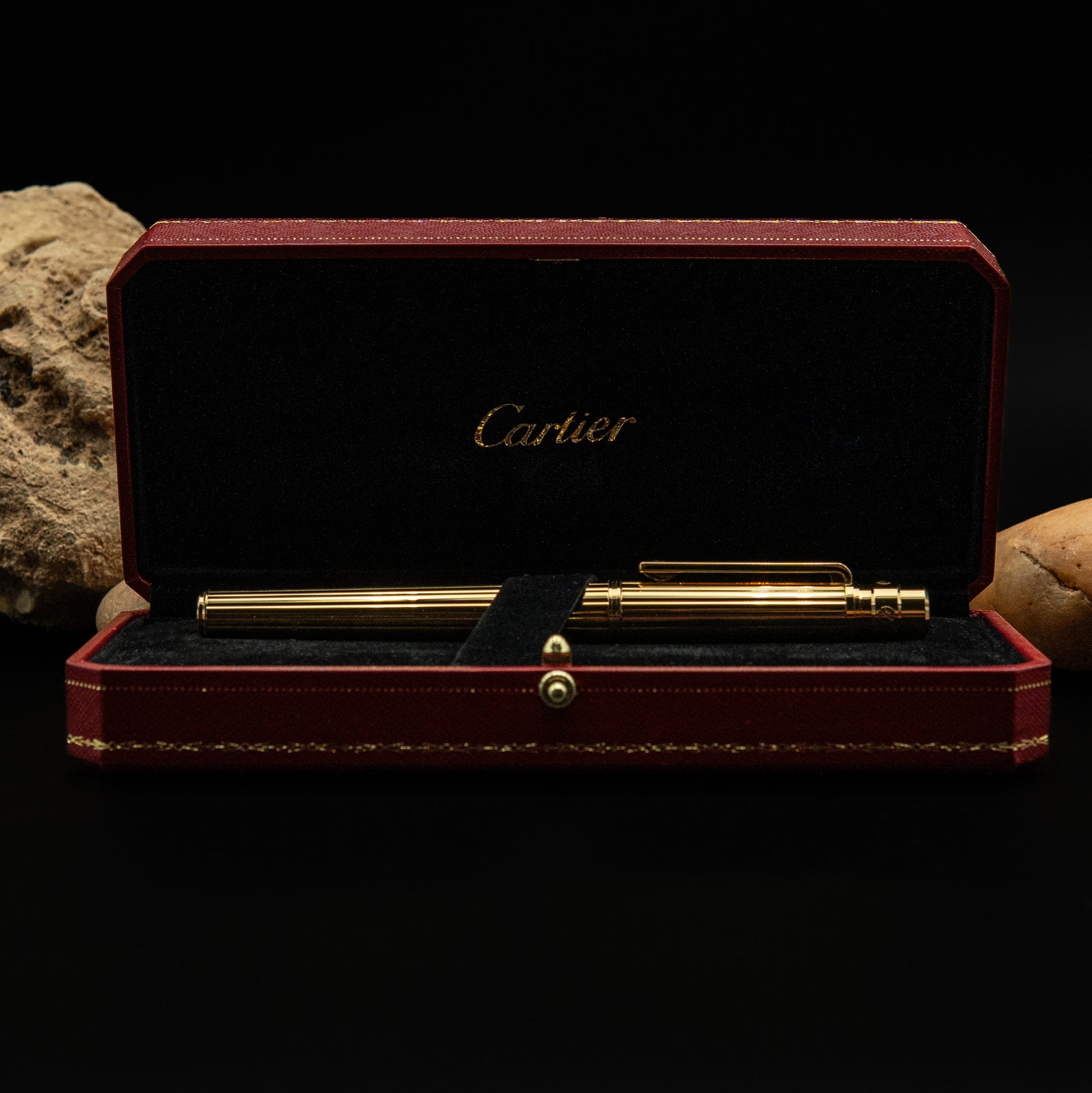 Cartier Santos de Cartier Rollerball Pen in 18k Gold Finish