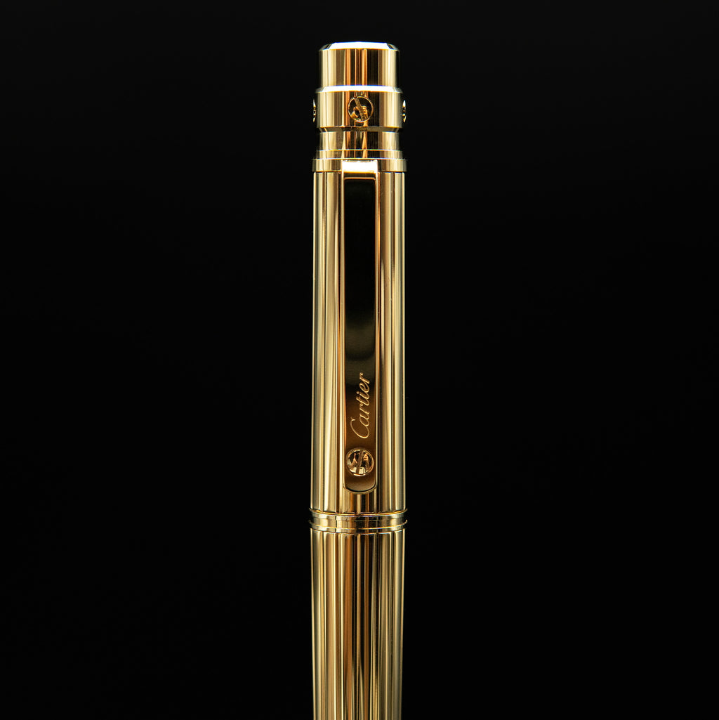 Cartier Santos de Cartier Rollerball Pen in 18k Gold Finish