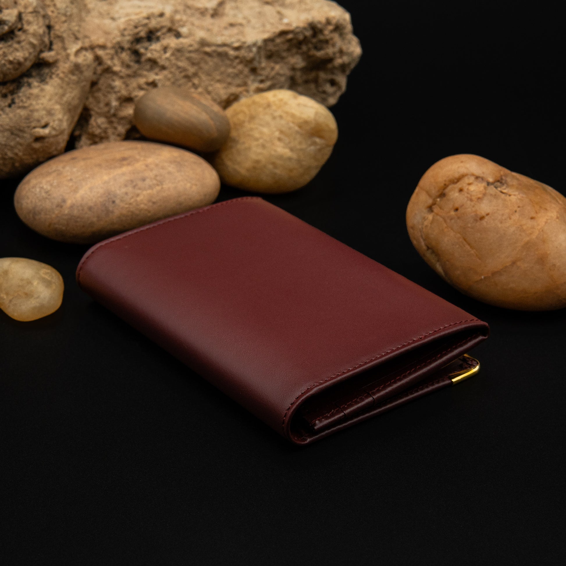Cartier Must de Cartier Leather Wallet in Smooth Calfskin Bordeaux Leather from 1997