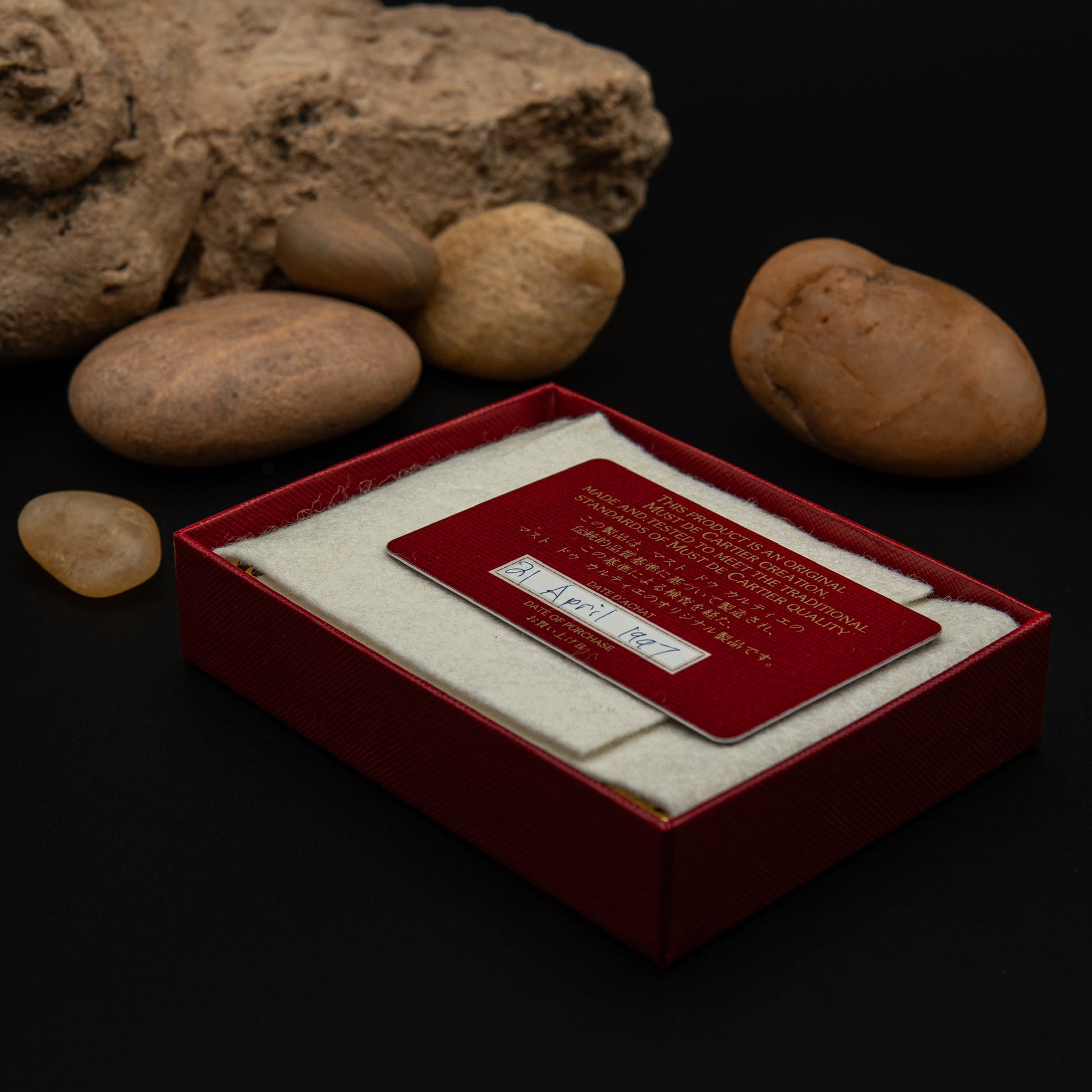 Cartier Must de Cartier Leather Wallet in Smooth Calfskin Bordeaux Leather from 1997