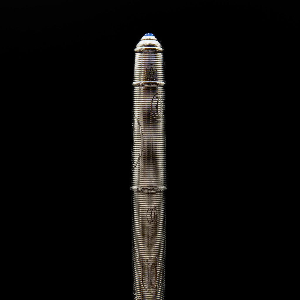 Cartier Diabolo de Cartier "Happy Birthday" Palladium-Plated Fountain Pen