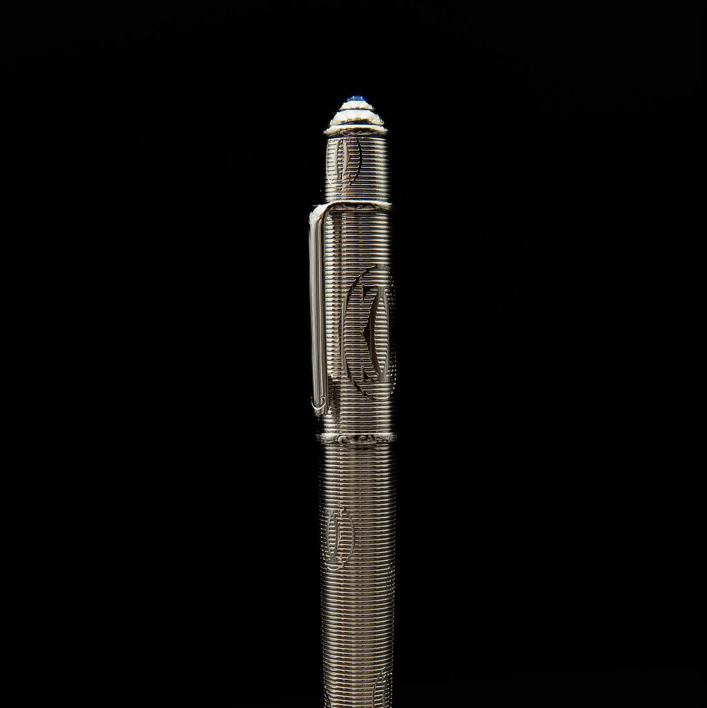 Cartier Diabolo de Cartier "Happy Birthday" Palladium-Plated Fountain Pen