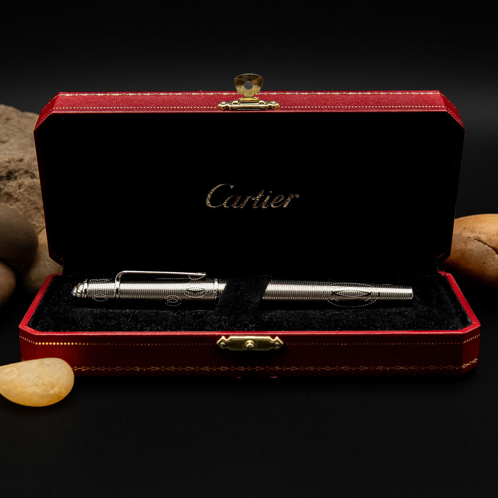 Cartier Diabolo de Cartier "Happy Birthday" Palladium-Plated Fountain Pen