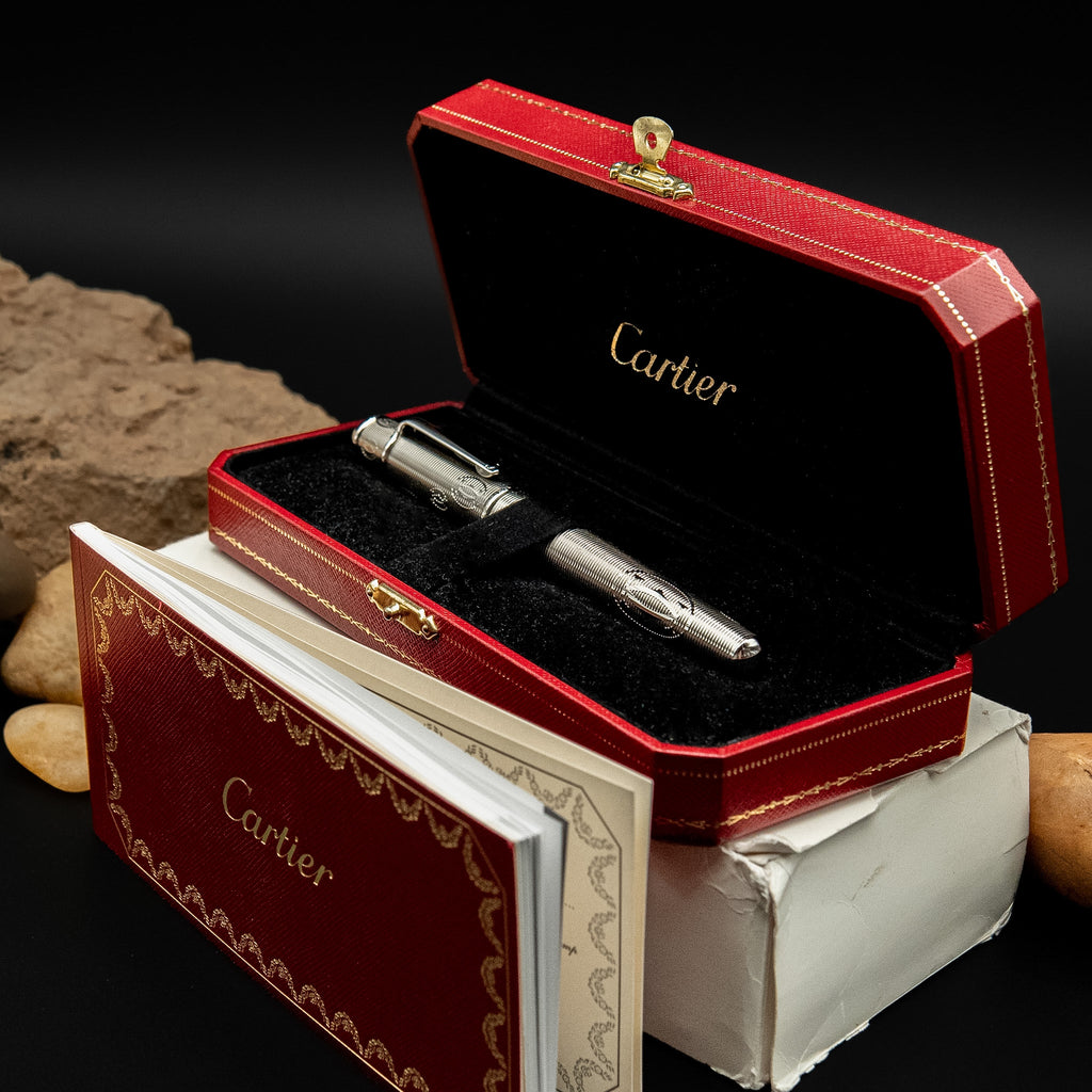 Cartier Diabolo de Cartier "Happy Birthday" Palladium-Plated Fountain Pen