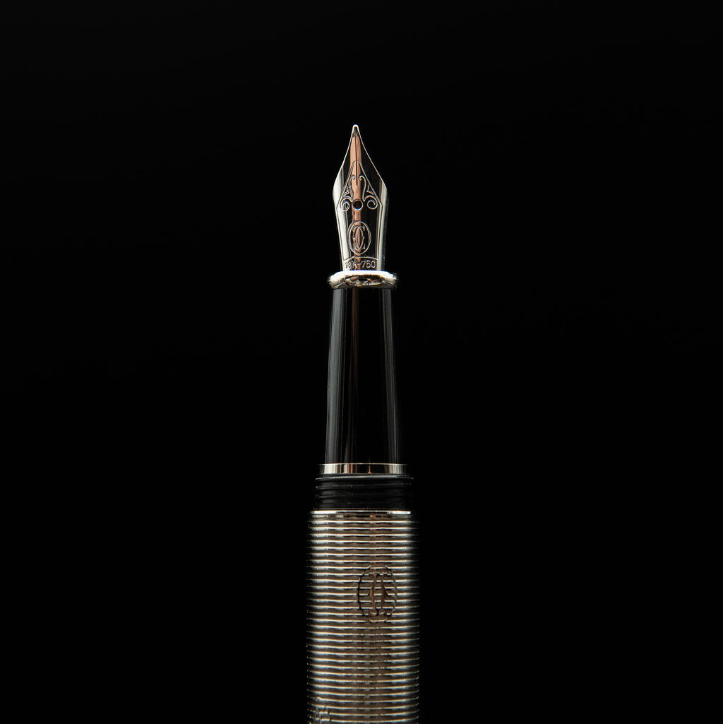 Cartier Diabolo de Cartier "Happy Birthday" Palladium-Plated Fountain Pen