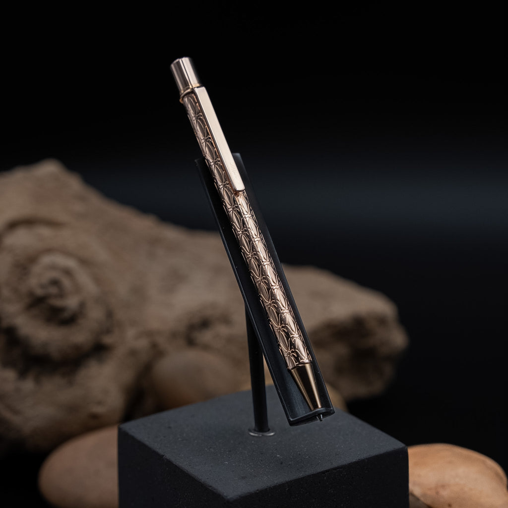 Cartier Must II Ballpoint Pen in Rose Gold Finish with Double C Motif from 2006