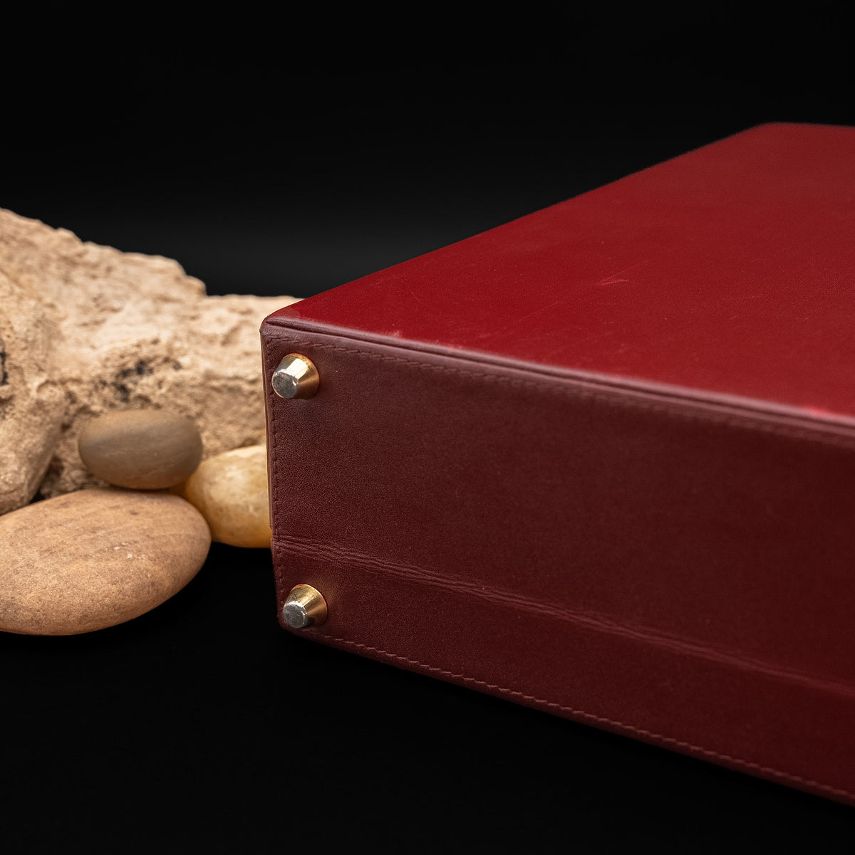 Cartier Must de Cartier Burgundy Leather Attaché Briefcase from 1984