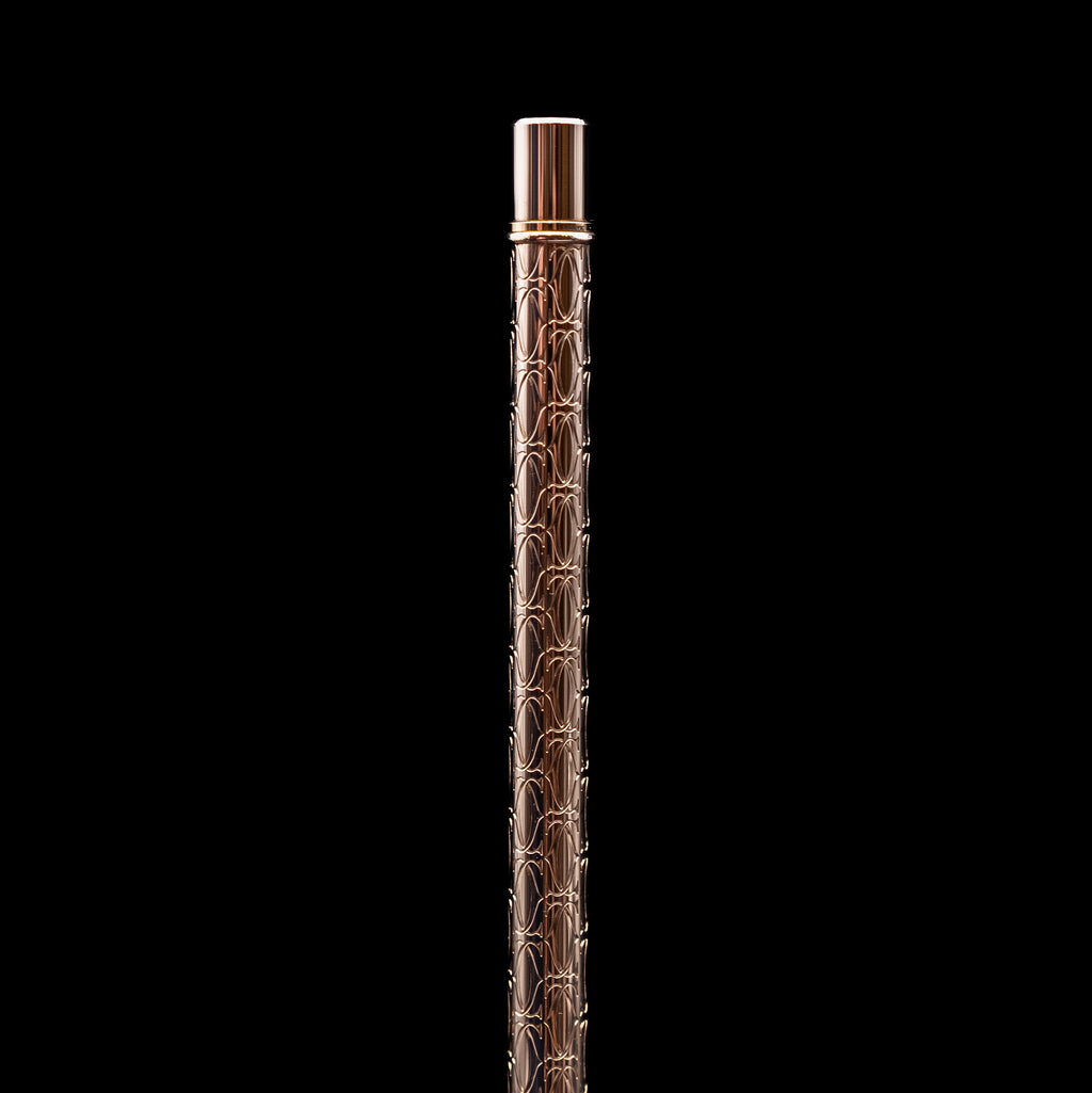 Cartier Must II Ballpoint Pen in Rose Gold Finish with Double C Motif from 2006