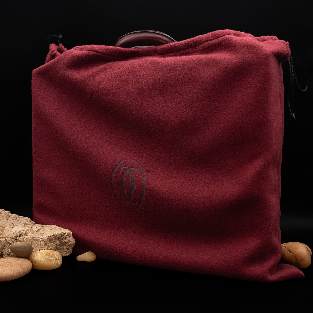Cartier Must de Cartier Burgundy Leather Attaché Briefcase from 1984