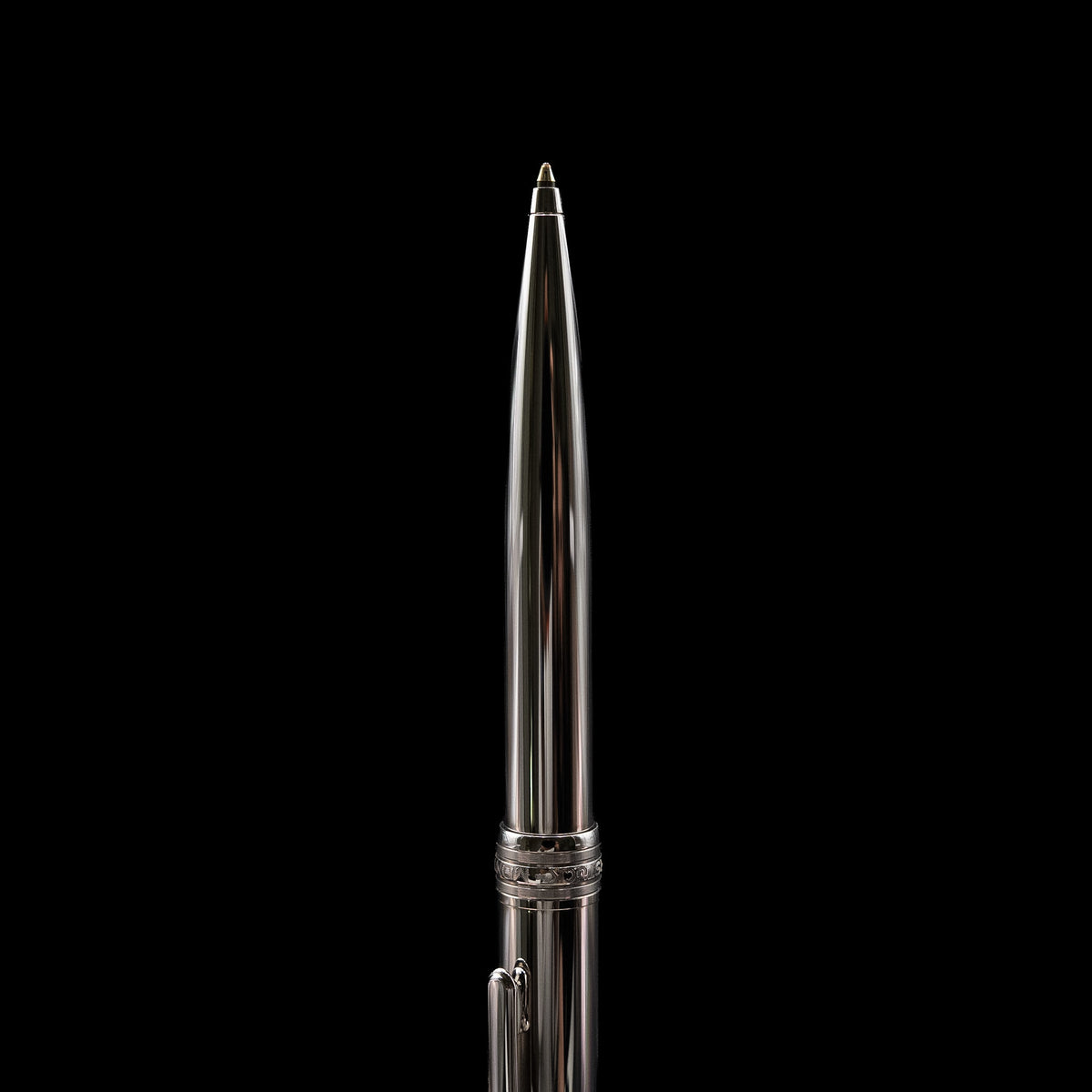 Montblanc Meisterstück Solitaire Stainless Steel Classique Ballpoint Pen (Ref. 23164) from Early 2000's