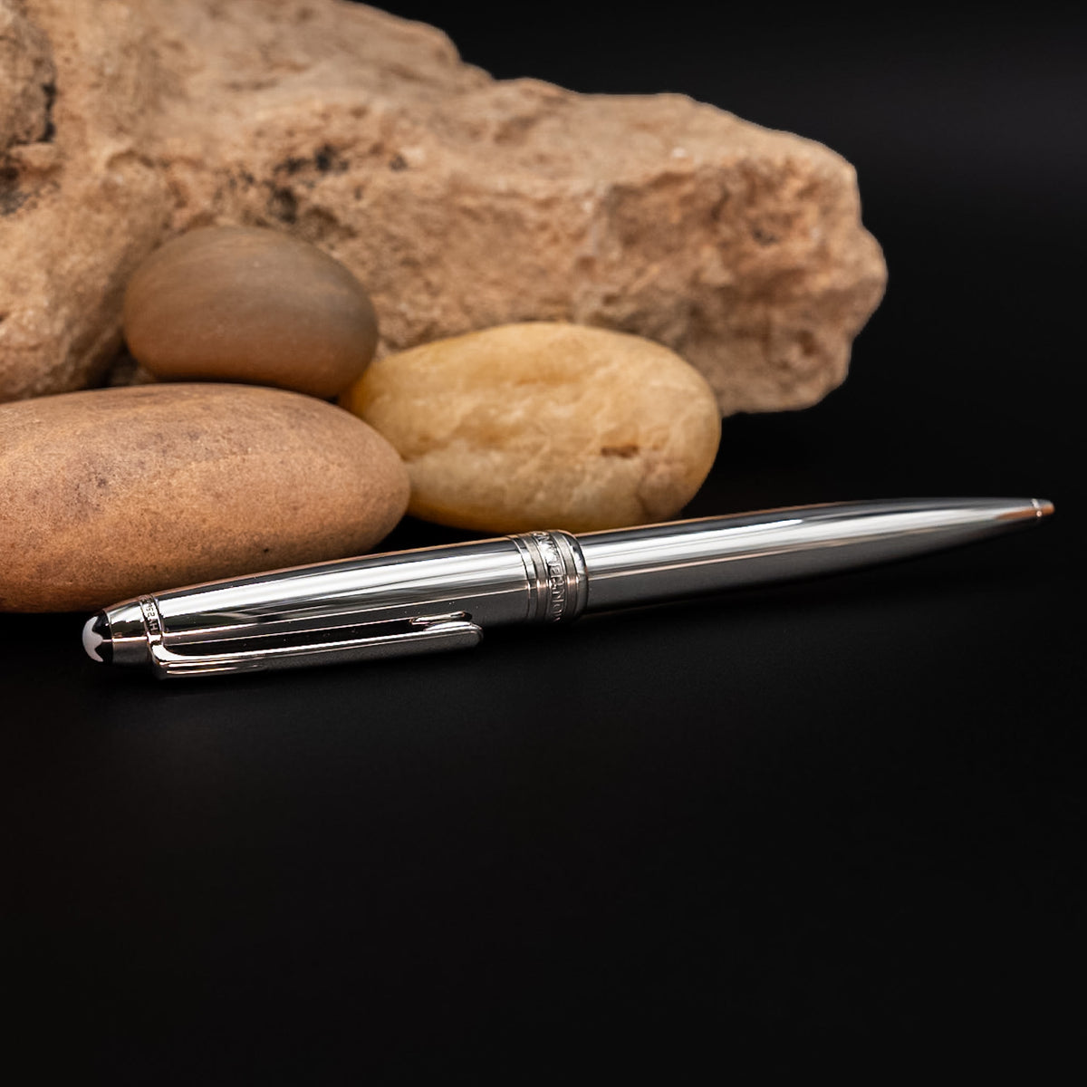 Montblanc Meisterstück Solitaire Stainless Steel Classique Ballpoint Pen (Ref. 23164) from Early 2000's