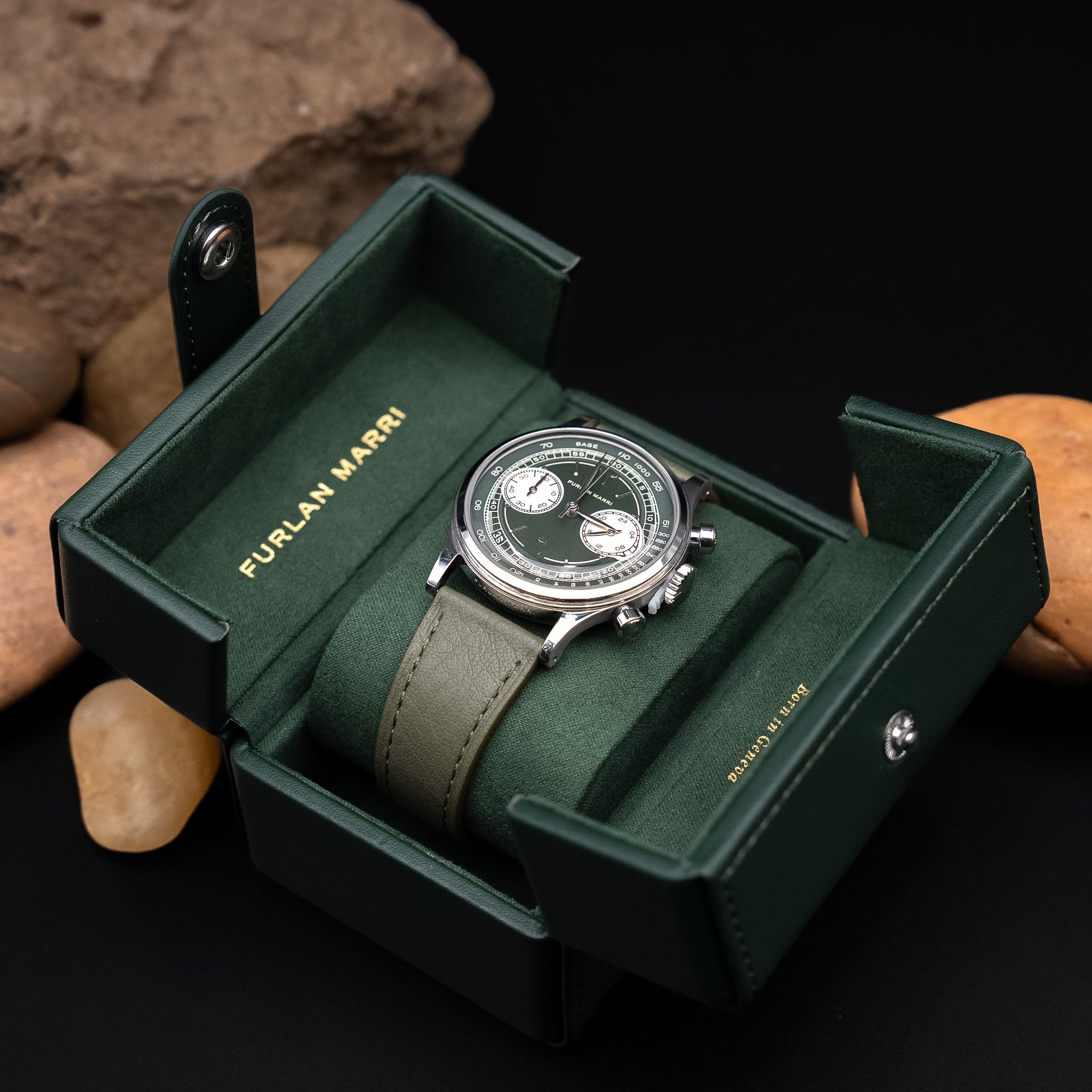 Furlan Marri Limited Edition Sage Green Mechaquartz Chronograph (38 mm)