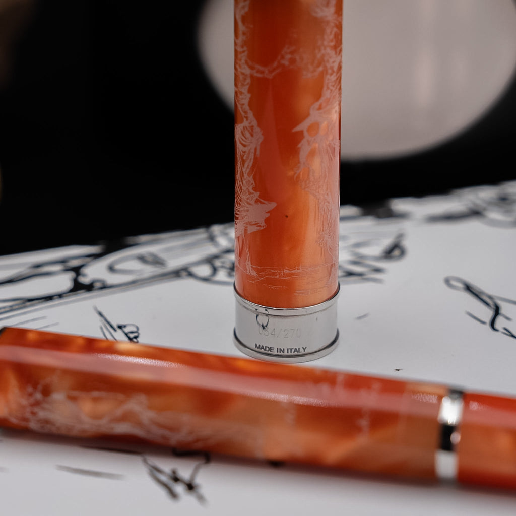 Montegrappa The Secret Life of Salvador Dalí Limited Edition Rollerball Pen in Peach Resin (054/270)
