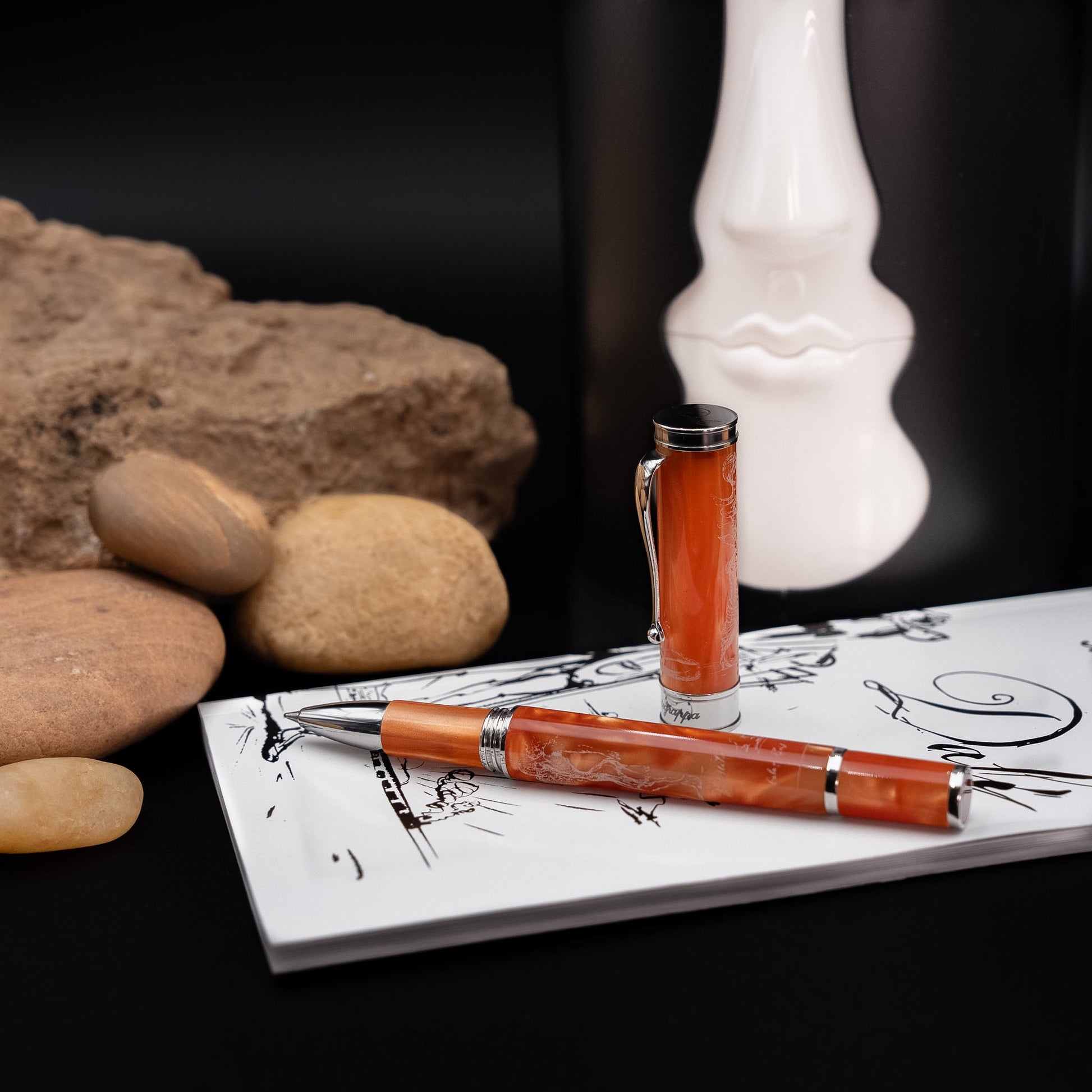 Montegrappa The Secret Life of Salvador Dalí Limited Edition Rollerball Pen in Peach Resin (054/270)