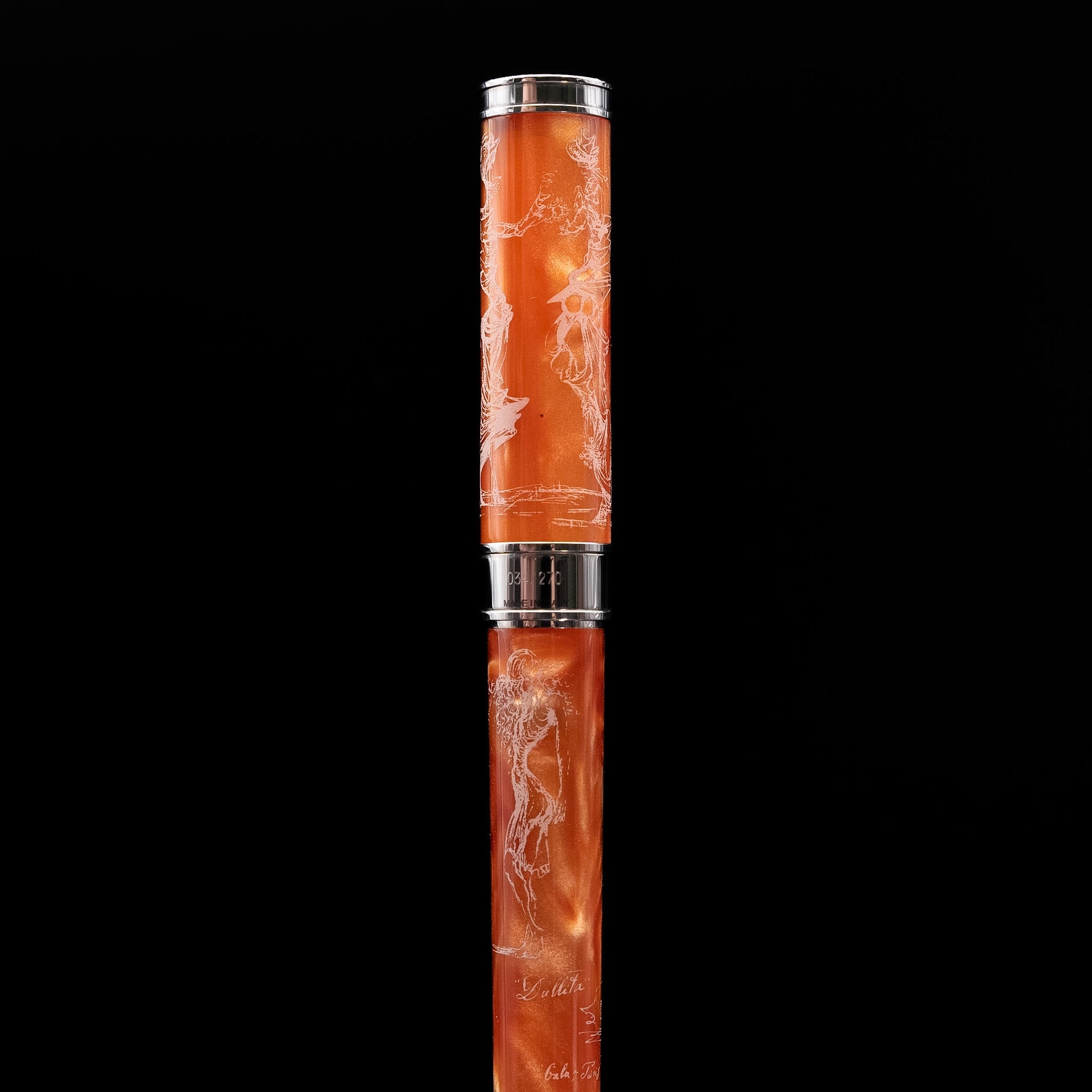 Montegrappa The Secret Life of Salvador Dalí Limited Edition Rollerball Pen in Peach Resin (054/270)