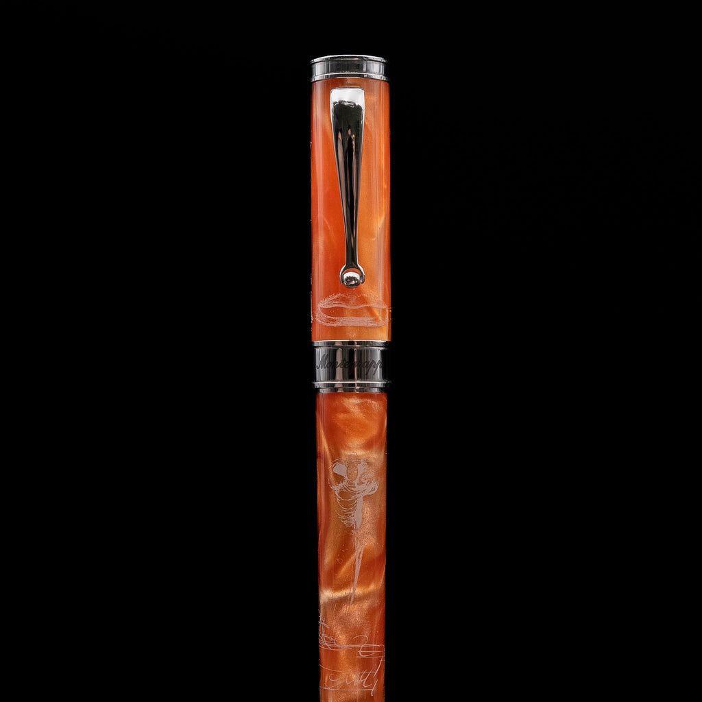 Montegrappa The Secret Life of Salvador Dalí Limited Edition Rollerball Pen in Peach Resin (054/270)