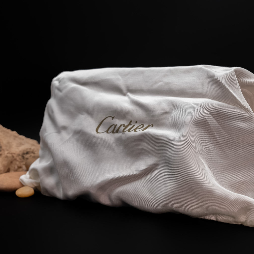 Cartier Panthère Shoulder Bag in Black Calfskin Leather from the 1990's