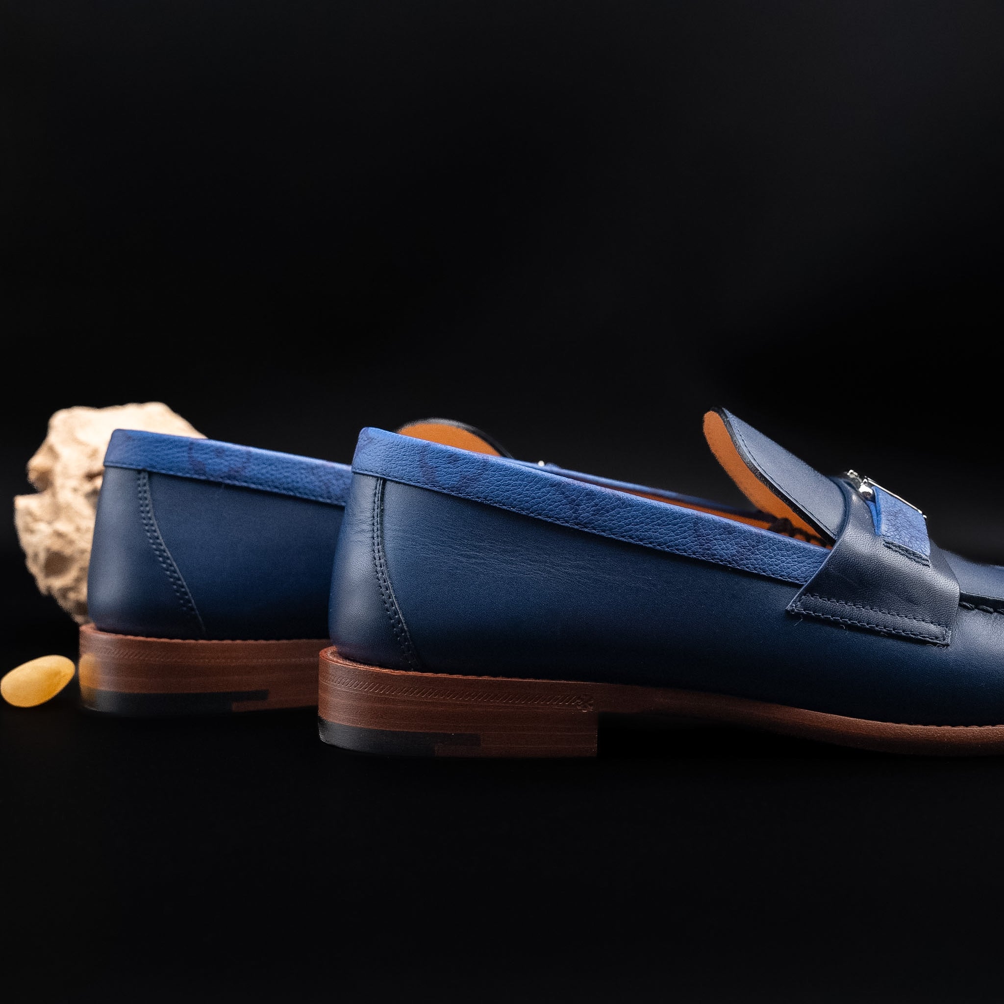 Louis Vuitton Major Loafers in Marine Calf Leather (Size 9½)