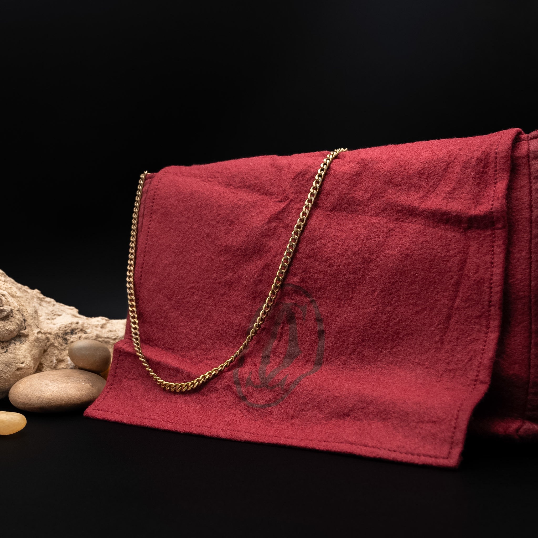 Cartier Les Must de Cartier Bordeaux Suede Clutch from the 1970's