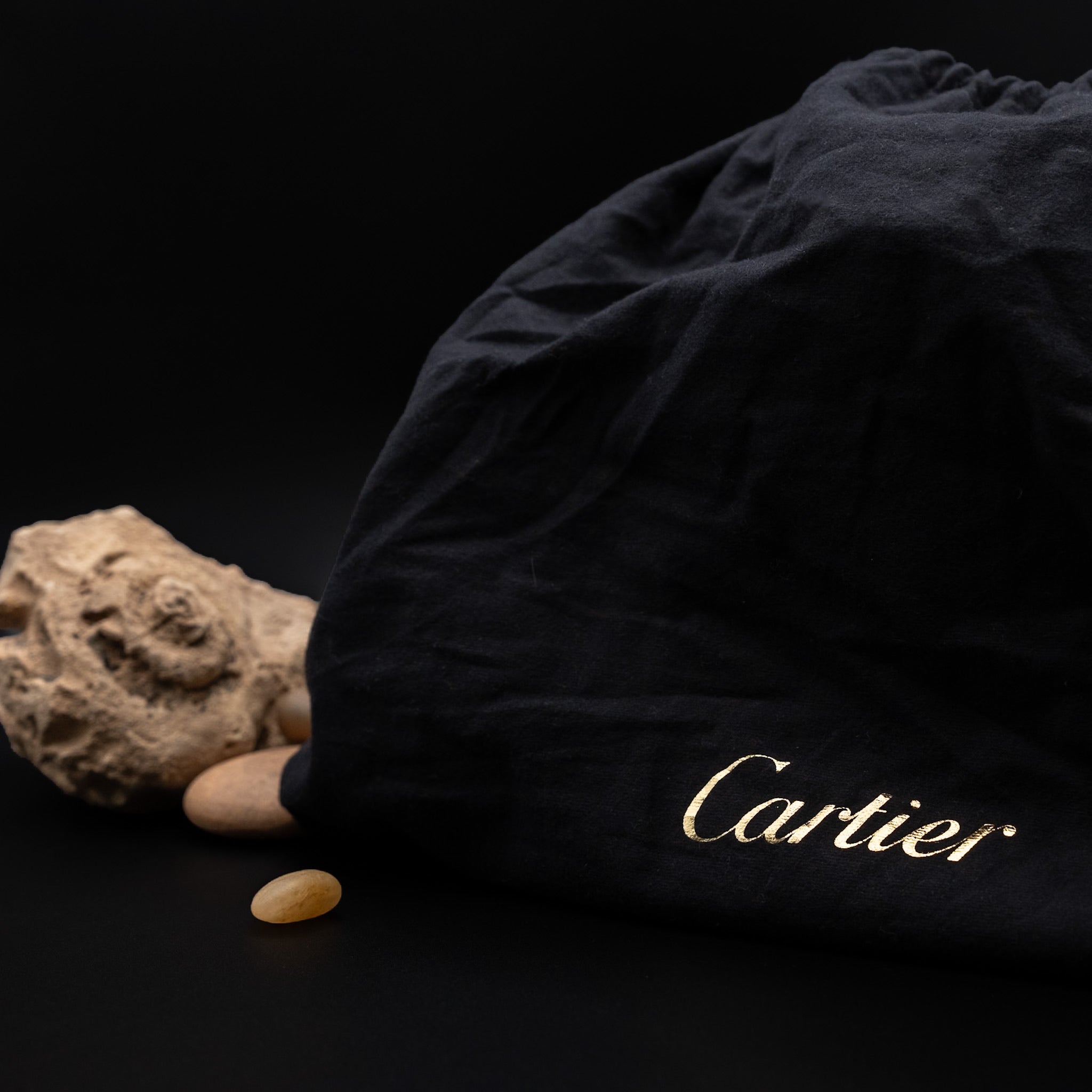 Cartier Marcello de Cartier Metallic Gold Leather Top-Handle Shoulder Bag