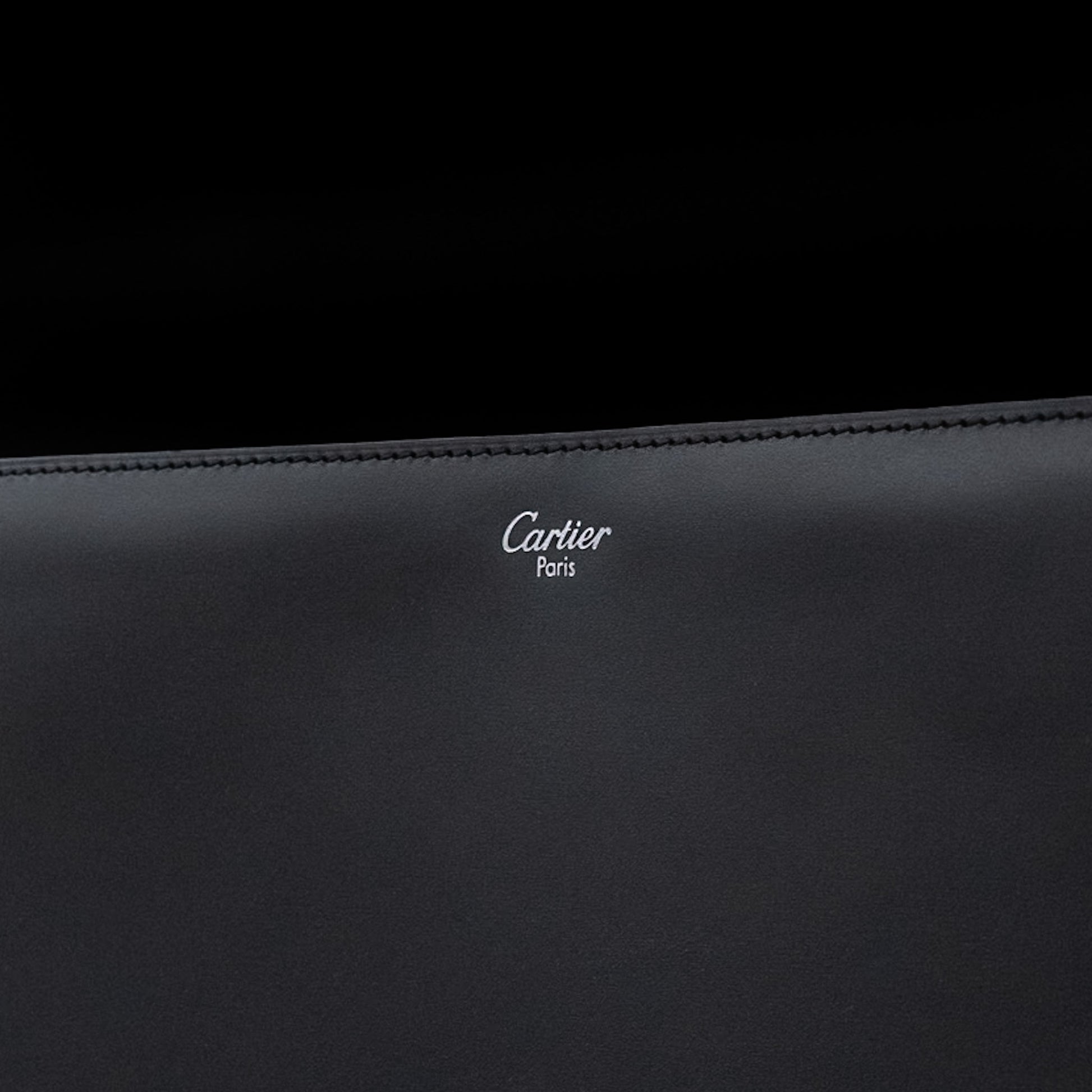 Cartier Pasha de Cartier Briefcase in Smooth Black Leather