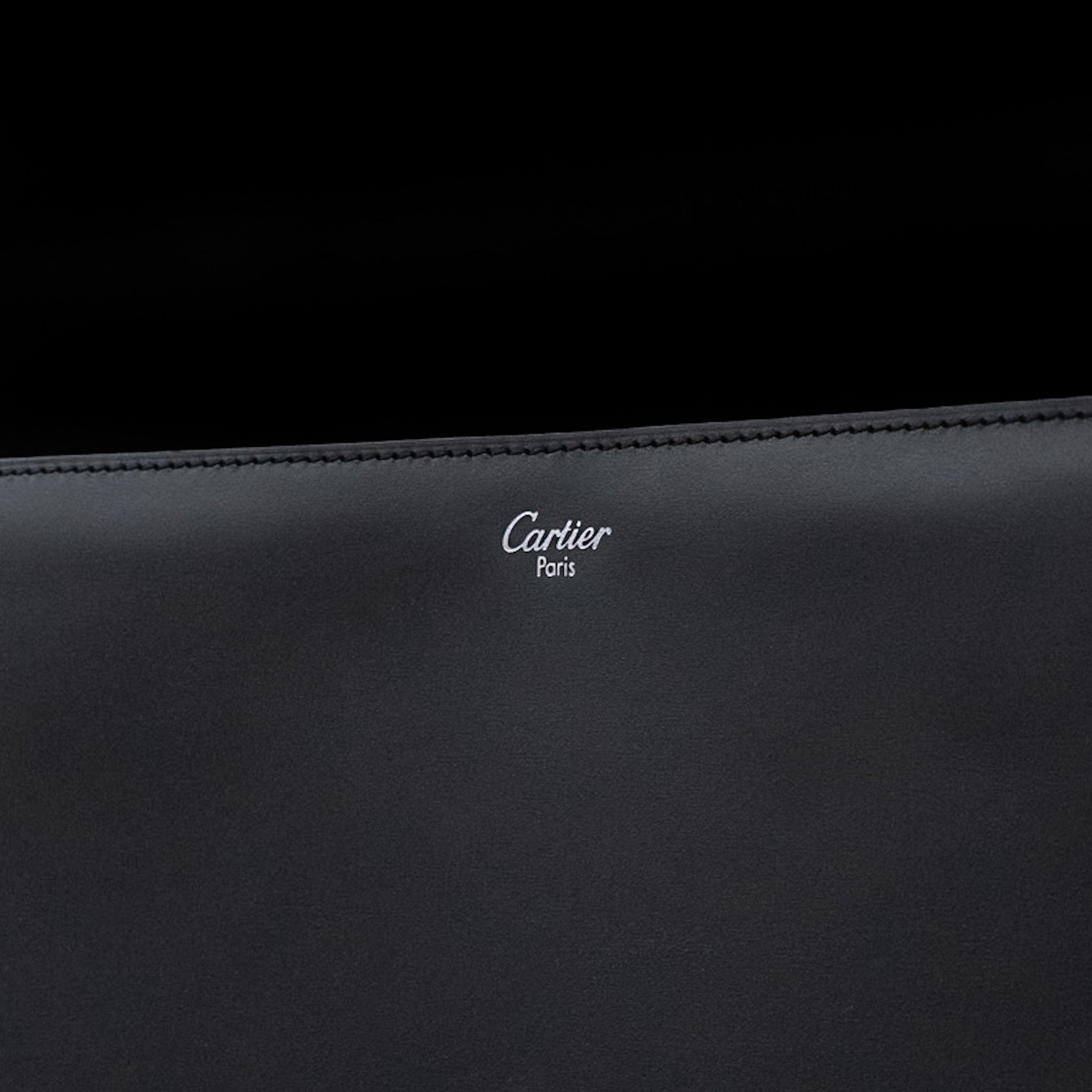 Cartier Pasha de Cartier Briefcase in Smooth Black Leather