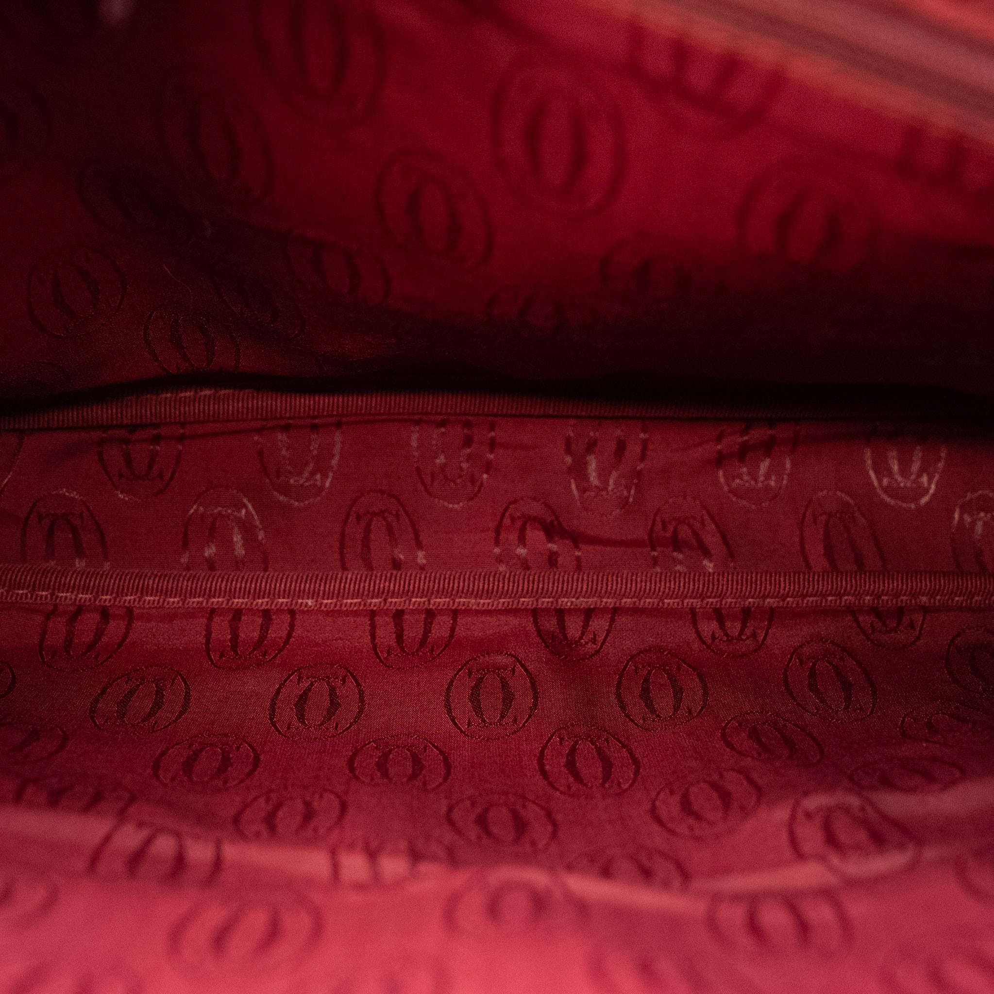 Cartier Must de Cartier Leather Laptop Bag in Burgundy Calfskin from the 1990s